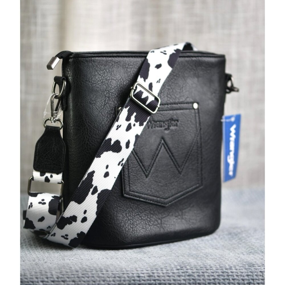 Wrangler Crossbody Purses for Women Two Tone Crossbody Bags | Animal Print - Picture 3 of 8